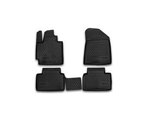 Element EXP.CARKIA00007 Rubber Floor Mats for Kia Soul 2014 - Set of 4, Black