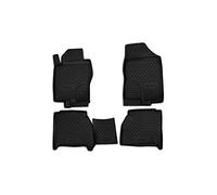 Element EXP.CARNIS10050h Rubber Floor Mats for Nissan Navara 2010-2015 4-Piece Spacesaver Under Rear Seat, Black