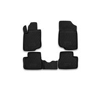 Element EXP.CARPGT0009 Rubber Car Mats for Peugeot 207 2006 - 4 Pieces, Black