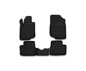 Element EXP.CARPGT0009 Rubber Car Mats for Peugeot 207 2006 - 4 Pieces, Black