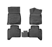 Element EXP.ELEMENT3D02064210k 3D Rubber Mats Floor Mats for Toyota Tacoma Double Cab 2018-2019 Pickup-USA Automatic Transmission 4-Piece Black