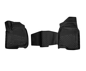 Element EXP.ELEMENT3D02065210kf Rubber Mats Floor Mats for Chevrolet Silverado Crew Cab Bucket Seat Back Seat Storage 2019-> Front 2 Pieces Black Fit