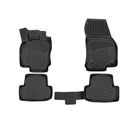 Element EXP.ELEMENT3D02444210k 3D Rubber Floor Mats for Skoda Karoq Scout 2020 - Set of 4, Black, Fit