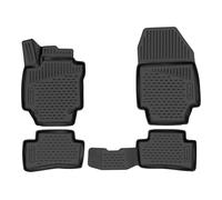 Element EXP.ELEMENT3D4147210k Premium Anti-Slip Rubber Floor Mats for Dacia Captur Year 13-20 Black