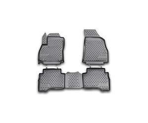 Element EXP.NLC.15.29.210kh Tailored Rubber Floor Mats for Fiat Fiorino 2007 -> 4 Pieces, Black