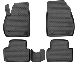 Element EXP.NLC.25.08.210 Rubber Car Mats for Kia Picanto 2004-2011 Set of 4 Black