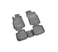 Element EXP.NLC.35.03.210 Rubber Floor Mats for Mitsubishi Lancer Classic 2003 - 4 Pieces, Black