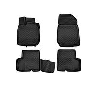 Element EXP.NLC.3D.41.05.210k 3D Rubber Floor Mats for Renault Logan 2004-2009 2010-4 Pieces, Black