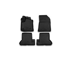 Element EXP.NLC.3D.41.37.210k Premium Non-Slip Rubber Floor Mats Dacia Dokker Year: 12-20, Black