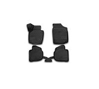 Element EXP.NLC.3D.45.15.210k 3D Rubber Floor Mats for Skoda Rapid 2013 - Set of 4, Black