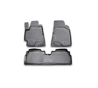 Element EXP.NLC.48.44.210 Rubber Floor Mats for Toyota Highlander (ich XU20) 2001-2007 3-Piece Set Black