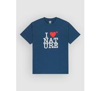 Element I Heart Short Sleeve T-shirt Blue L Men