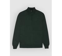 Element Icon Embroidery Quarter Half-Zip Sweater forest night XS