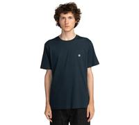 Element Icon Embroidery - Short Sleeve T-Shirt - Men - Blue.