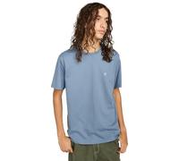 Element Icon Embroidery - Short Sleeve T-Shirt - Men - Blue.