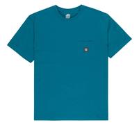 Element Icon Label Pocket - Short Sleeve T-Shirt - Men - Blue.