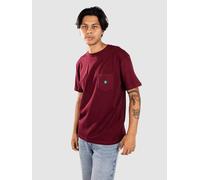 Element Icon Label Pocket - Short Sleeve T-Shirt - Men - Red.