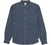 Element Button Down Chambray Regular Fit Long Sleeve Shirt Blue L Men