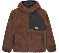 Element - Men's sherpa fleece with zip - Wolfe Sherpa Java for Men in Recycled Polyester - Size L - Brown Brown L