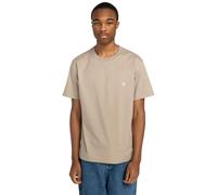 Element Icon Embroidery - Short Sleeve T-Shirt - Men - Beige.