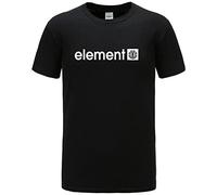 Element Men's T-Shirt Summer Fashion Short-Sleeved Casual Cotton Tops Cool Tshirt Summer Costume Men T-Shirt Black