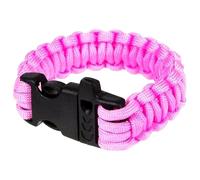 Element Paracord Bracelet buckle with whistle - Pink
