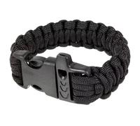 Element Paracord Bracelet with Whistle - Black