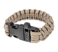 Element Paracord Bracelet with Whistle - Grey