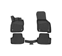 Element Premium 3D Rubber Floor Mats for Skoda Octavia, Mk3 III (A7), 2013-2024, Hatchback/Estate, 4 Pieces, black