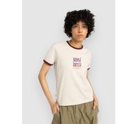 Element Second Nature Ringer T-Shirt oat milk XS