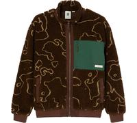 Element - Sherpa zip-up fleece - Oak Sherpa Jacket Java Lines for Men in Recycled Polyester - Size S - Brown Brown S