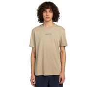 Element Simple Logo - Short Sleeves T-Shirt - Men - Beige.