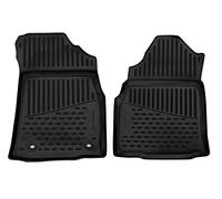Element Tailored Custom Fit 3D Rubber Floor Mats designed for TOYOTA Fortuner Manual, 2016-present, front 2 pcs Right hand drive only