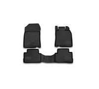 Element Tailored Custom Fit 3D Rubber Floor Mats for NISSAN Qashqai, 2014-, Black