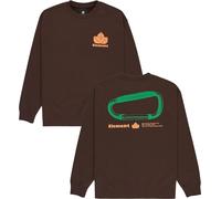 Element - Thick recycled sweatshirt - Sporting Crew Java for Men - Size M - Brown Brown M