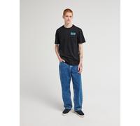 Element Torn short sleeve T-shirt black turquoise lilac yellow sky blue - XL