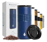 Elemental Artisan Insulated Tumbler - Triple Wall Coffee Travel Tumbler, Stainless Steel Coffee Tumbler with Ceramic Lid - Thermal Coffee Cup - Hot (6 Hrs) & Cold (18 Hrs) - Navy Blue - 470 ml