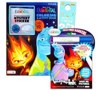 Elemental Coloring Set - Activity Set with Elemental Imagine Ink, Play Pack, Stickers and More | Disney Elemental Activity Book Bundle