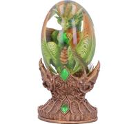 Nemesis Now Figurine - Elemental Dragonlings Earth Green Dragon, Cast Resin, Hand-Painted