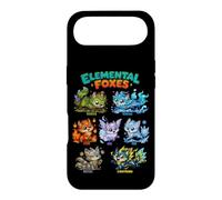 Elemental Foxes Earth Fire Water Ice Kawaii Furry Fox Case for iPhone Air