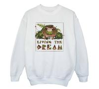 Elemental Girl's Living The Dream Sweatshirt in White | Size: 3-4 Years Elemental White 3-4 Years