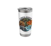 Elemental Guardians - Wu Xing Five Elements Qigong Yin Yang Stainless Steel Insulated Tumbler