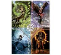 Educa - Elemental Magic Star Chart, Anne Stokes | 1500 Piece Puzzle for Adults. Measurements: 85 x 60 cm. Includes Glue Fix Puzzle. From 14 years old