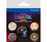 Elemental Periodic Fun Badge Set (Pack of 5) Elemental Multicolor