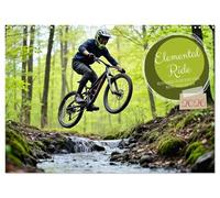 Elemental Ride. Mountain bike action through snow, mud, sun and foliage UK-Version (Wall Calendar 2026 DIN A3 Landscape), CALVENDO 12 Month Wall Calendar