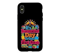 Elementary 1st Grade Teacher It's A Beautiful Day To Teach Case for iPhone X/XS