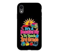Elementary 3rd Grade Teacher It's A Beautiful Day To Teach Case for iPhone XR