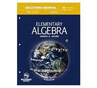 Elementary Algebra (Solutions Manual): High School