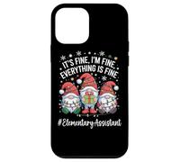 Elementary Assistant Gnome Everything Is Fine Christmas Case for iPhone 12 mini