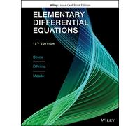 Elementary Differential Equations